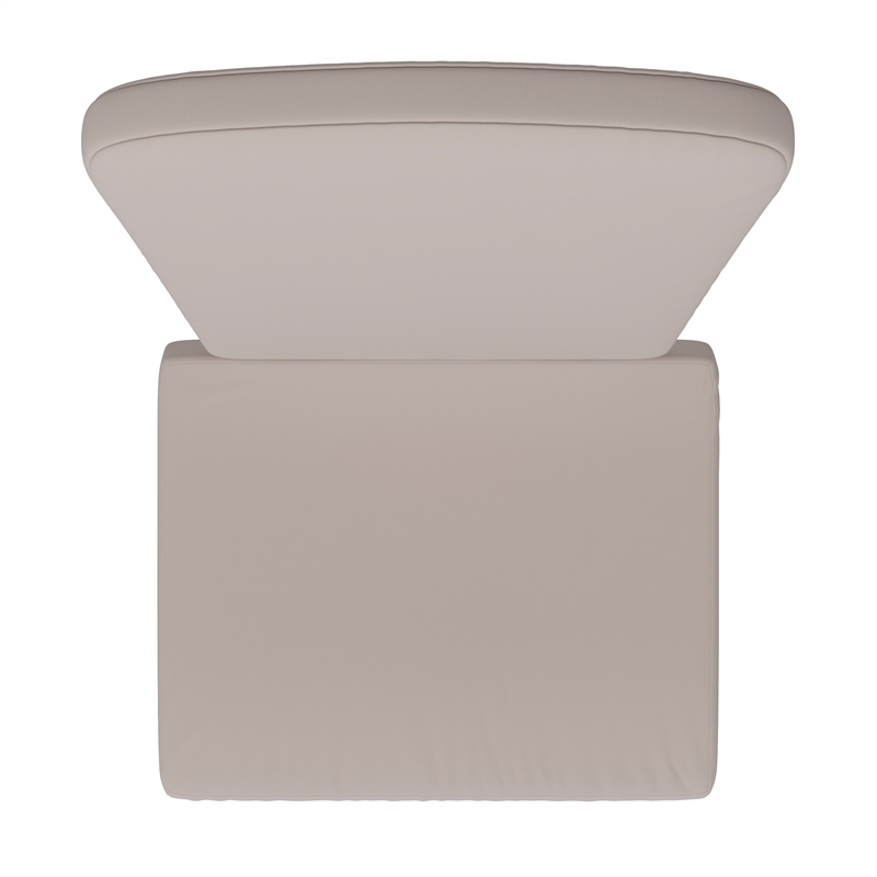 Afuera Living Set of 2 All-Weather High Back Adirondack Chair Cushions in Cream