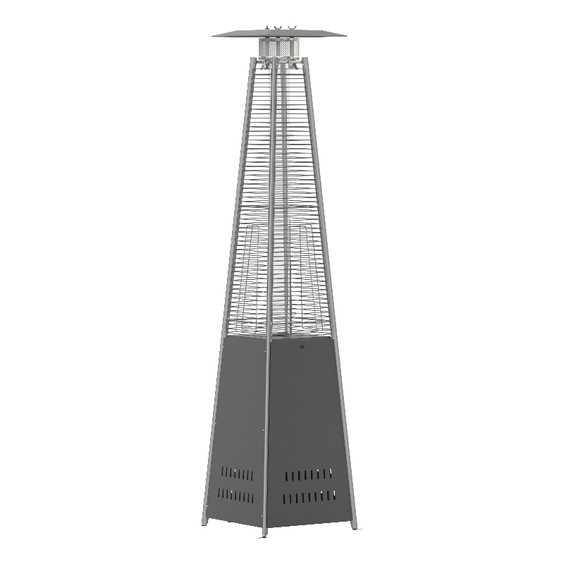 Afuera Living Outdoor Slate Gray 7.5 Feet Round Steel 42 000 BTU Patio Heater