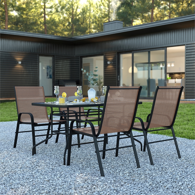 Afuera Living 5 Pc Patio Dining Set - 55