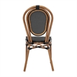 Afuera Living All-Weather Paris Chair with Natural Metal Frame in Black