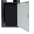 Afuera Living 31.4 GAL Steel Trash Can with Inner Bin Locking Access Door/Silver