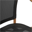 Afuera Living All-Weather Paris Chair with Arms & Natural Metal Frame in Black