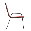 Afuera Living 5 Pc Outdoor Patio Dining Set with Glass Table & 4 Chairs in Red