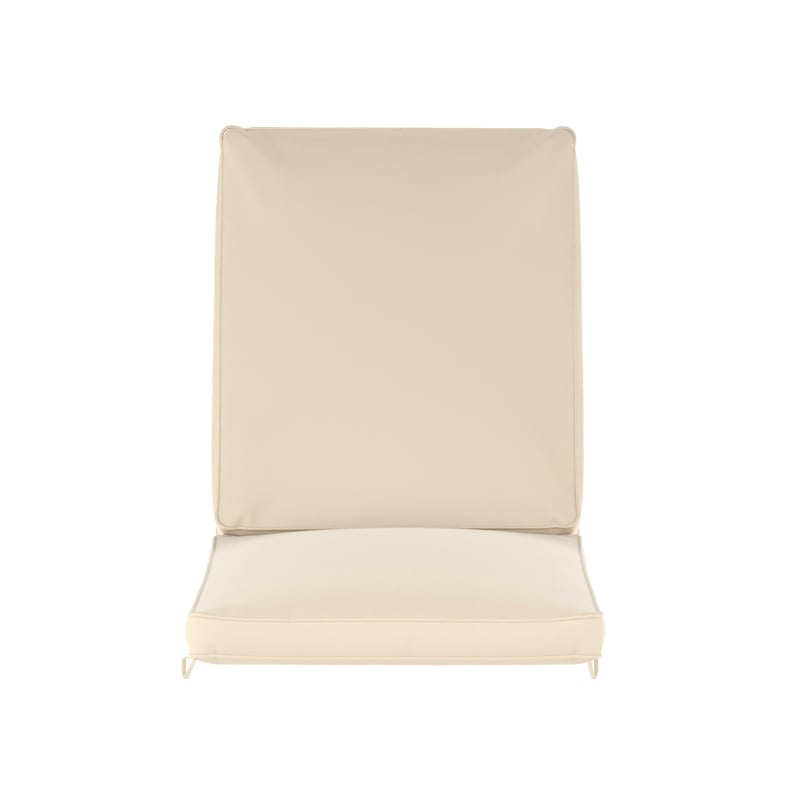 Afuera Living Water-Resistant Outdoor Chaise Lounge Patio Cushion in Beige