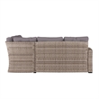 Afuera Living Indoor/Outdoor Conversation Set with Sofa and Table in Gray