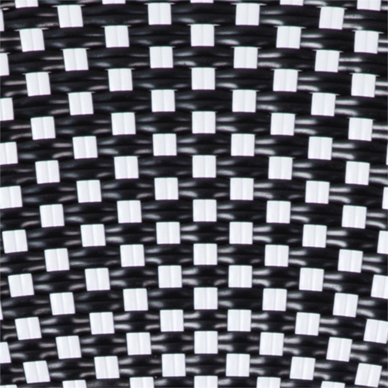 Afuera Living Indoor/Outdoor Bistro Set with Table & 4 Chairs in Black/White