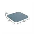 Afuera Living Backless Counter Stool with Poly Seat in Blue/Teal-Blue