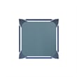 Afuera Living Backless Counter Stool with Poly Seat in Blue/Teal-Blue