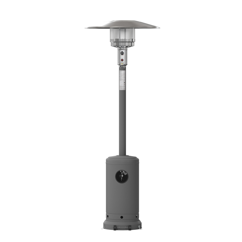 Afuera Living Outdoor Slate Gray 7.5 Feet Round Steel 40 000 BTU Patio Heater