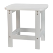 Afuera Living Set of 4 Resin Adirondack Rocking Chairs with 1 Side Table - White