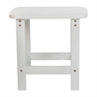 Afuera Living Set of 4 Resin Adirondack Rocking Chairs with 1 Side Table - White