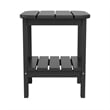 Afuera Living All-Weather Adirondack Patio Side Table in Black