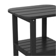 Afuera Living All-Weather Adirondack Patio Side Table in Black