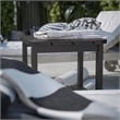 Afuera Living All-Weather Adirondack Patio Side Table in Black