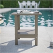 Afuera Living All-Weather Adirondack Patio Side Table in Brown