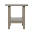 Afuera Living All-Weather Adirondack Patio Side Table in Brown