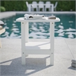 Afuera Living All-Weather Adirondack Patio Side Table in White