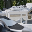 Afuera Living All-Weather Adirondack Patio Side Table in White