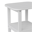 Afuera Living All-Weather Adirondack Patio Side Table in White
