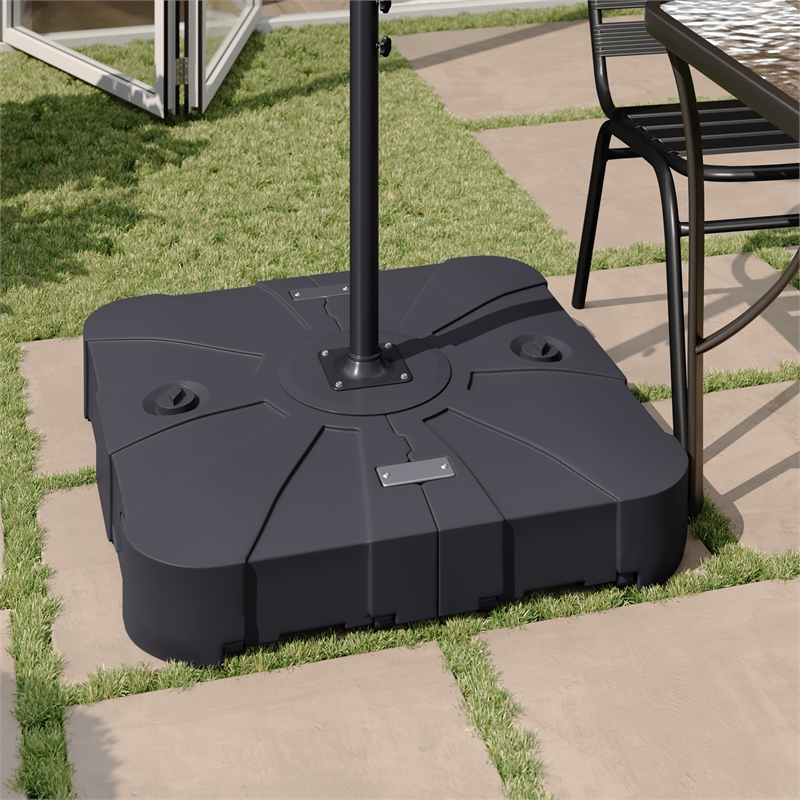 Afuera Living Universal Cantilever Umbrella Base with Grooved Handles & Wheels