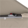 Afuera Living 9 FT 32 LED Light Solar Umbrella with Crank & Tilt Function in Tan