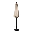 Afuera Living 9 FT 32 LED Light Solar Umbrella with Crank & Tilt Function in Tan