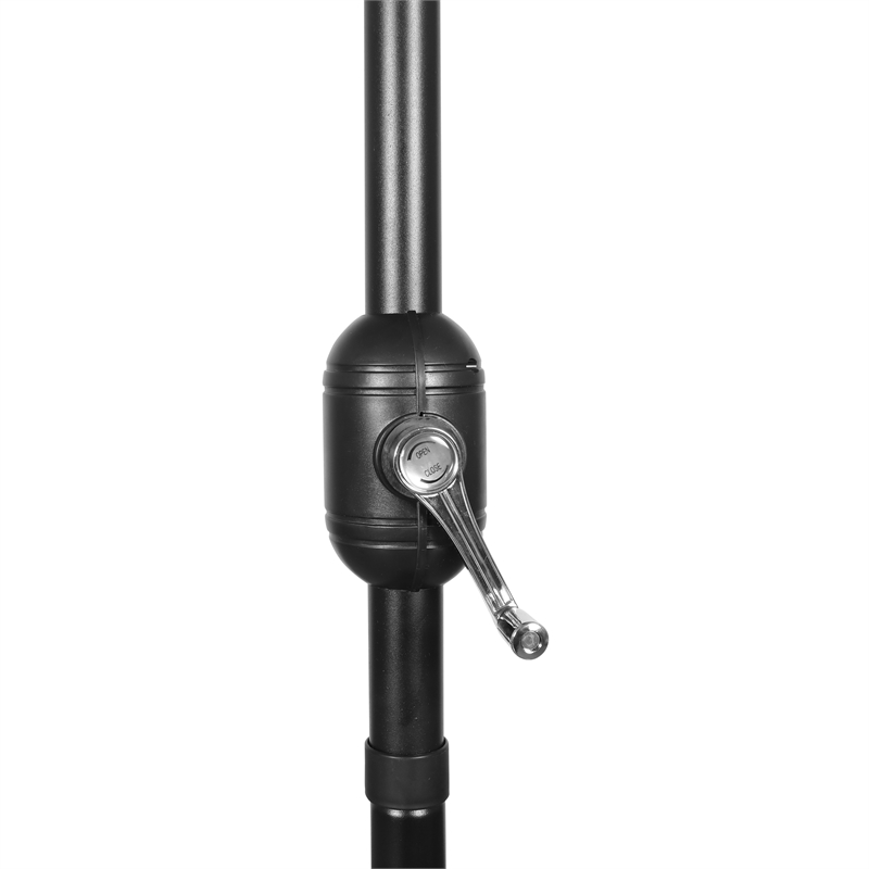 Afuera Living 10 FT Solar 32 LED Light Cantilever Umbrella with Crank & Tilt