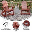 Afuera Living Indoor/Outdoor Adirondack Resin Rocking Chairs in White - 2 Pack