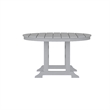 Afuera Living All Weather Adirondack Table & 4 Chairs with Cupholders in Gray