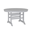 Afuera Living All Weather Adirondack Table & 4 Chairs with Cupholders in Gray