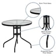 Afuera Living 5 Pc Patio Dining Set - 31.5