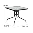 Afuera Living 5 Pc Patio Dining Set - 31.5