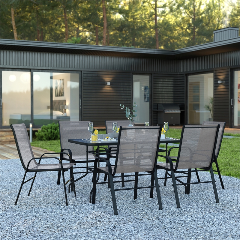 Afuera Living 7 Pc Patio Dining Set - 55