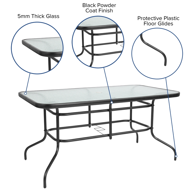 Afuera Living 7 Pc Patio Dining Set - 55