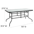 Afuera Living 7 Pc Patio Dining Set - 55