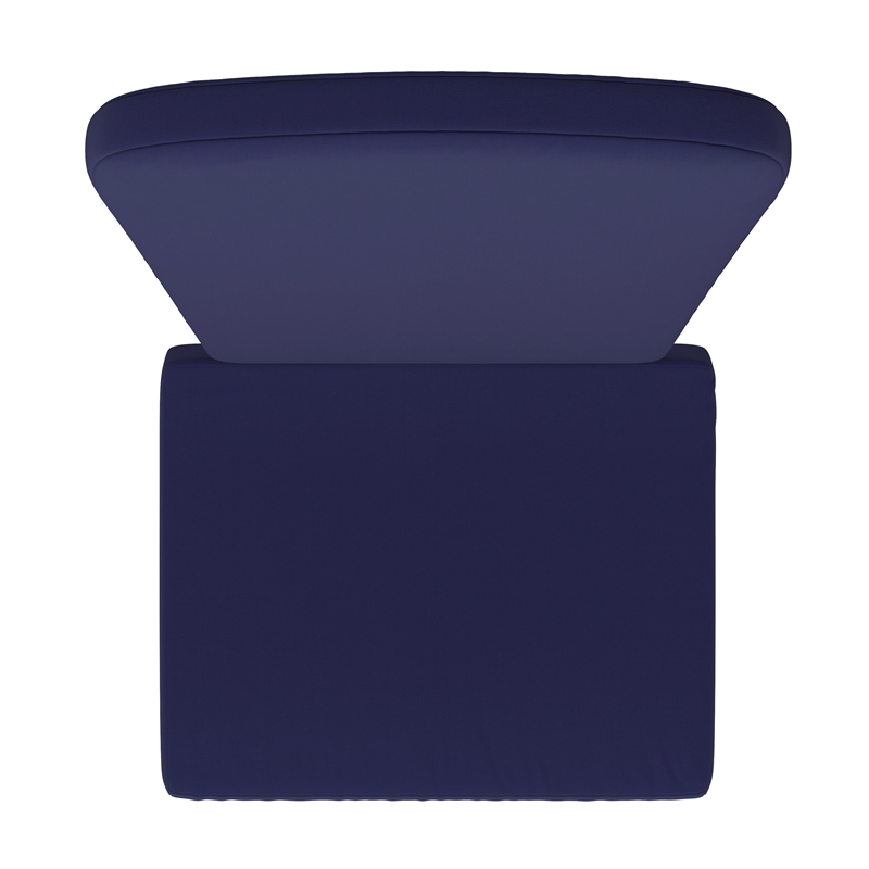 Afuera Living Set of 2 All-Weather High Back Adirondack Chair Cushions in Blue