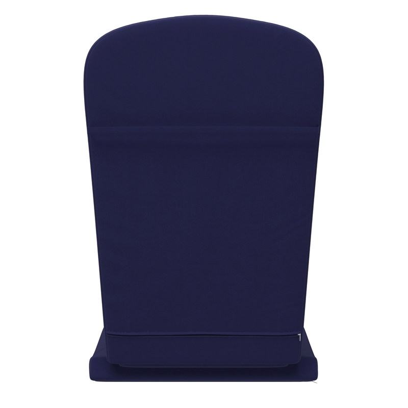 Afuera Living Set of 2 All-Weather High Back Adirondack Chair Cushions in Blue