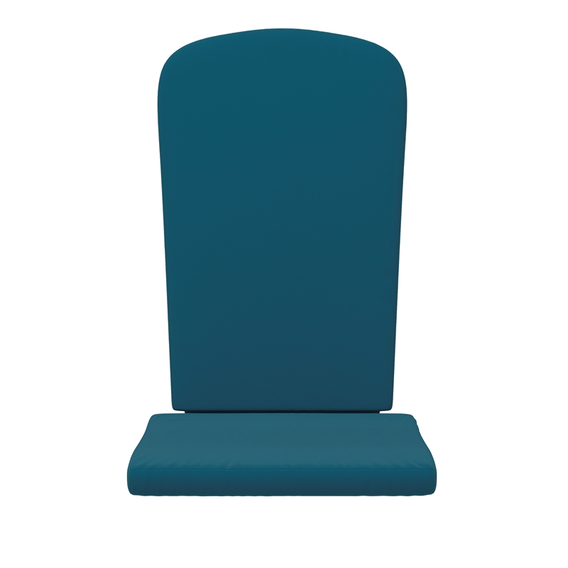 Afuera Living Set of 2 All-Weather High Back Adirondack Chair Cushions in Teal