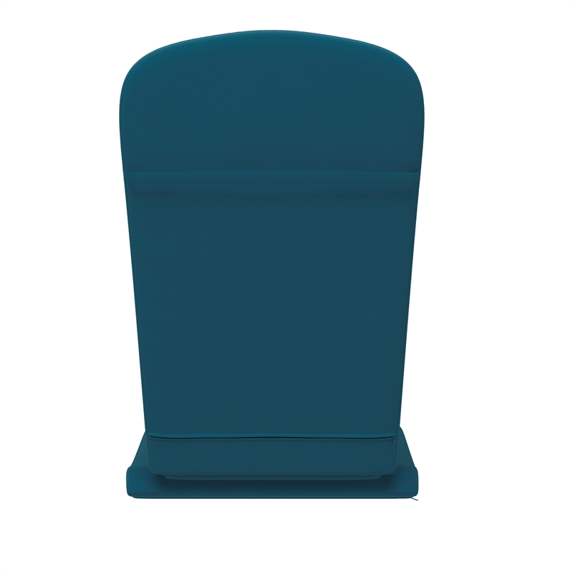 Afuera Living Set of 2 All-Weather High Back Adirondack Chair Cushions in Teal