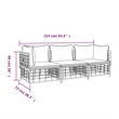 Afuera Living Contemporary Garden Lounge Set in Beige