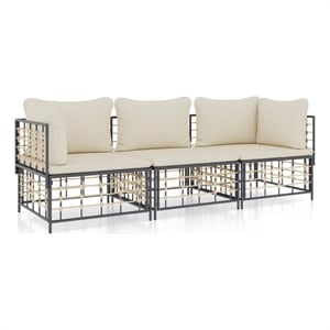 Afuera Living Contemporary Garden Lounge Set in Beige