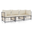 Afuera Living Contemporary Garden Lounge Set in Beige