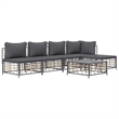 Afuera Living Poly Rattan Large Modular Garden Lounge Set in Anthracite