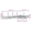 Afuera Living Poly Rattan Large Modular Garden Lounge Set in Anthracite