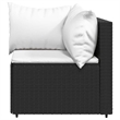 Afuera Living PE Rattan Medium Adjustable Feet Patio Lounge Set in Black
