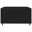 Afuera Living Rattan Powder-Coated Steel & Glass Patio Lounge Set in Black