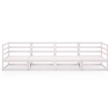Afuera Living Solid Pinewood 4-Seater Modular Garden Sofa in White