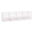 Afuera Living Solid Pinewood 4-Seater Modular Garden Sofa in White