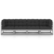 Afuera Living Contemporary Square Rustic Modular Outdoor Sofa
