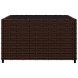 Afuera Living 3 Pc Patio Lounge Set With Cushions in Cream White/Brown Rattan